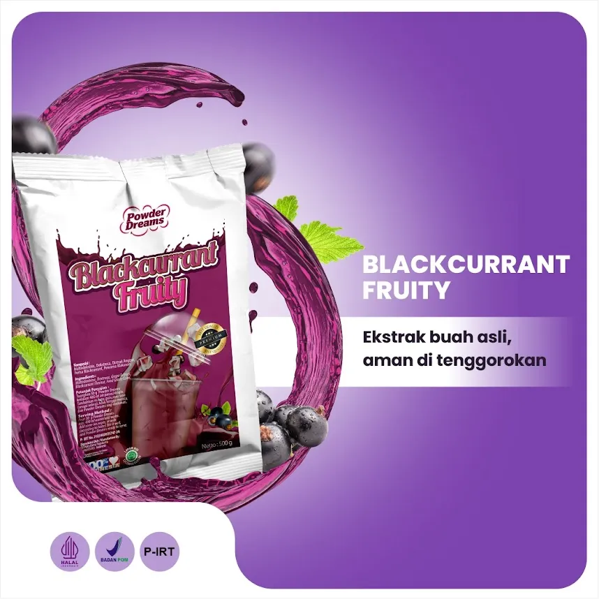Blackcurrant Fruitty Powder