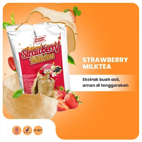 Strawberry Milktea Powder